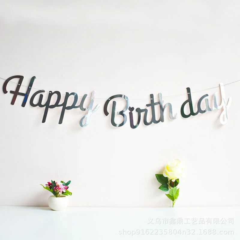 Украшения для дня рождения баннер из розового золота взрослых 30/40/50/60 дней