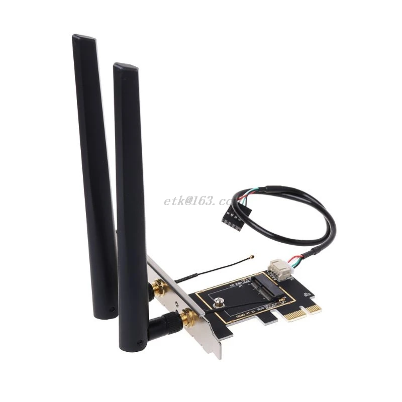 M.2 К конвертер PCI-E Настольный Беспроводной Wi-Fi Bluetooth сетевая карта плата адаптера |