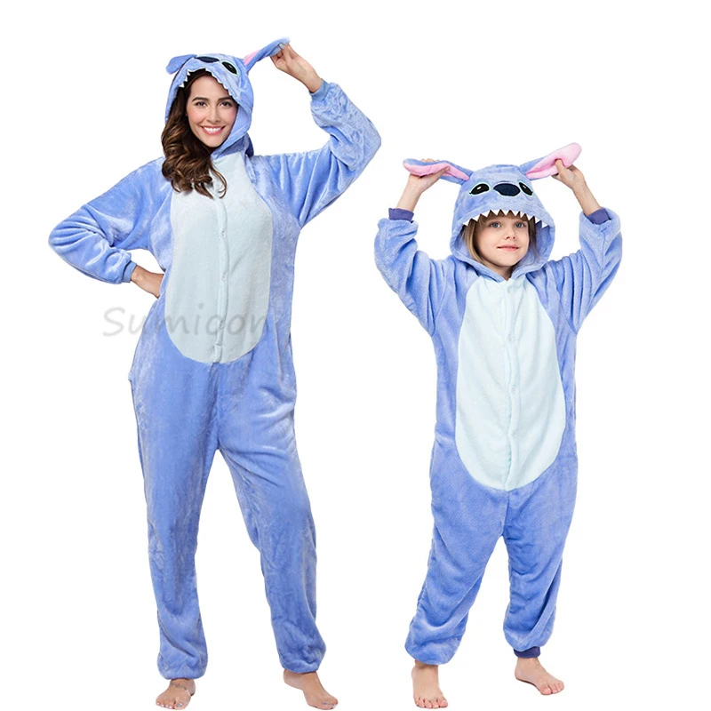 

New Unicorn Pajamas Onesies Women Kugurumi Panda Winter Pyjamas Kids Kigurumi Cat Adults Pijamas Unicornio Sleepwear Overalls