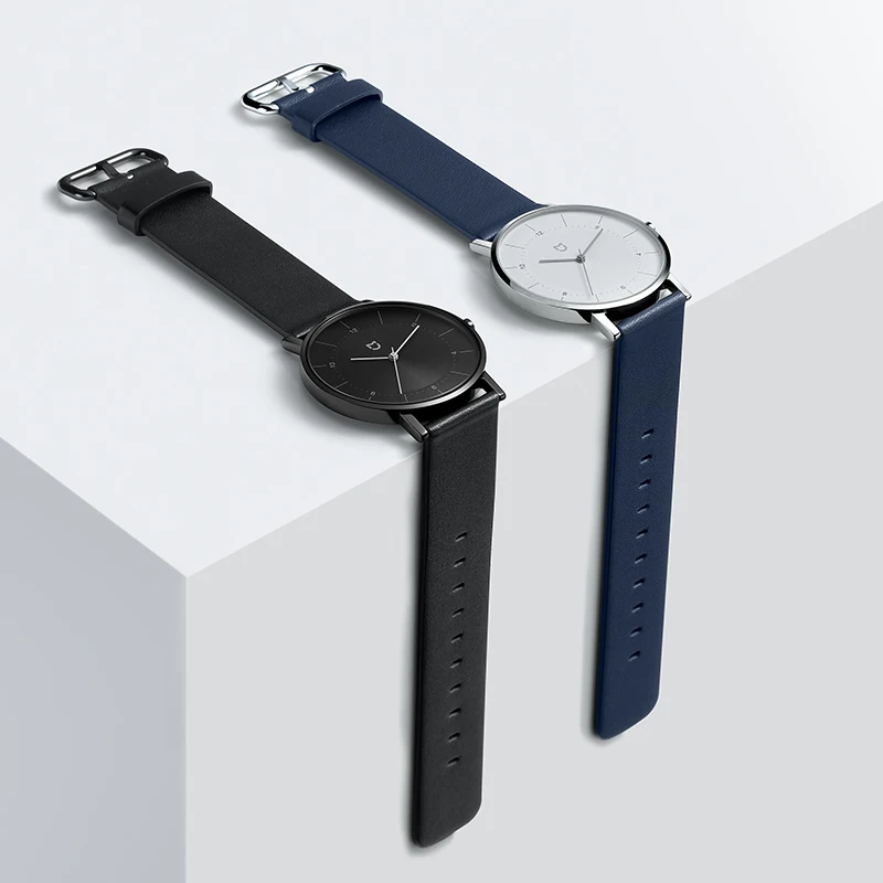 Xiaomi Mijia Mi QUARTZ Watch Classic 3ATM Waterproof 316L Stainless Steel Dial Genuine Leather Strap 2 Years Battery Life - Классические кварцевые часы Xiaomi Mijia Mi с водонепроницаемостью 3ATM, циферблат из нержавеющей стали 316L и подлинным кожаным ре
