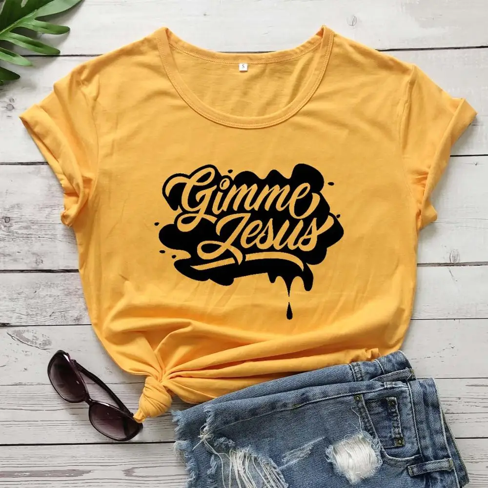 

Хипстерская футболка Gimme с изображением Иисуса и Христианской Библии, Кристиана, крестины, с цитатой, милые Графические футболки из чистого ...