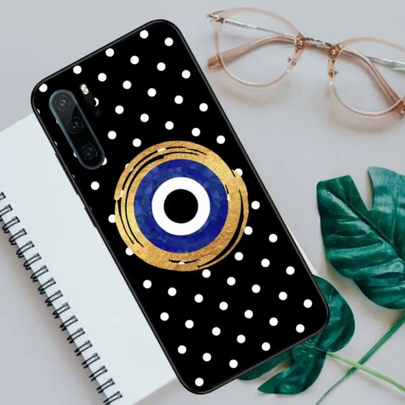 

Lucky Demon Eye heart Phone Case For Huawei honor Mate P 9 10 20 30 40 Pro 10i 7 8 a x Lite nova 5t