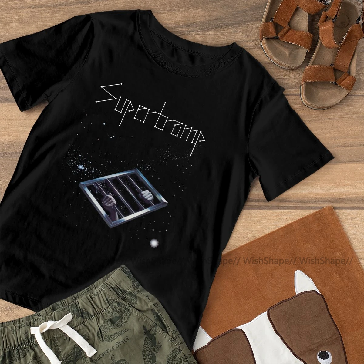 Hard Rock T-Shirt Supertramp T Shirt Casual O Neck Women tshirt Cotton Short Sleeve Kawaii Ladies Tee | Женская одежда