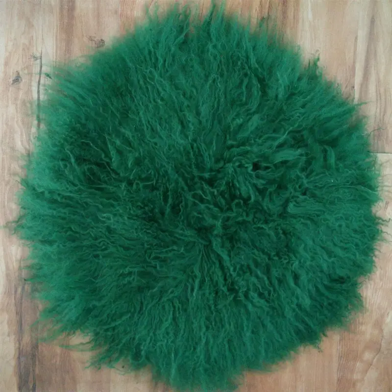 Dark green Вьющиеся шерстяные одеяла для новорожденных, реквизит для фотосессии, корзина Flokati, наполнитель для подушки, одеяло для детской фотосессии - Цвет: Dark green