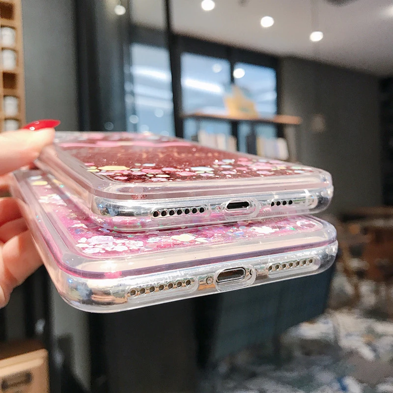 

Dynamic Liquid Glitter Phone Case For iPhone 11 Pro SE XR XS MAX X 6 7 8 Plus Cute Sailor Moon Magic Stick Quicksand Soft Cover