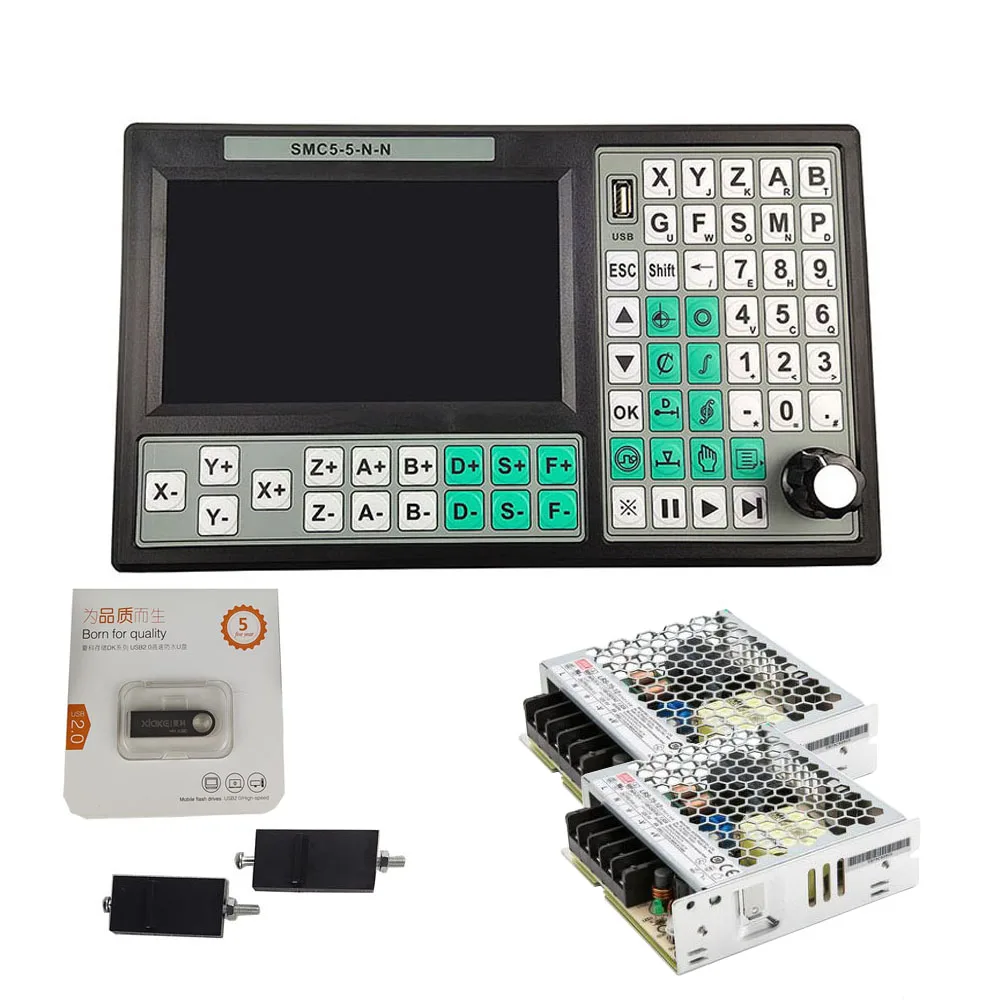 Контроллер USB SMC5 5 N CNC осевой в автономном режиме Mach3 500 кГц г код 7 дюймовый большой