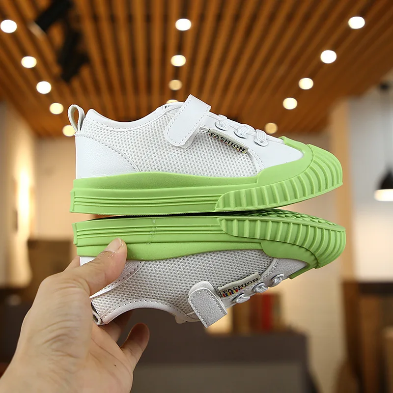 Green Sapatos; детская обувь для девочек; Basket Fille Tenis Menino Zapatillas Para Niños Tenis criancha Bambas niuna zapatillas mujer Zapatilla - Цвет: Green