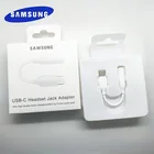 Оригинальный кабель для наушников Samsung с разъемом usb-c 3,5 на AUX 3,5 мм, адаптер для гарнитуры для SAMSUNG Galaxy S20 + NOTE 9 10