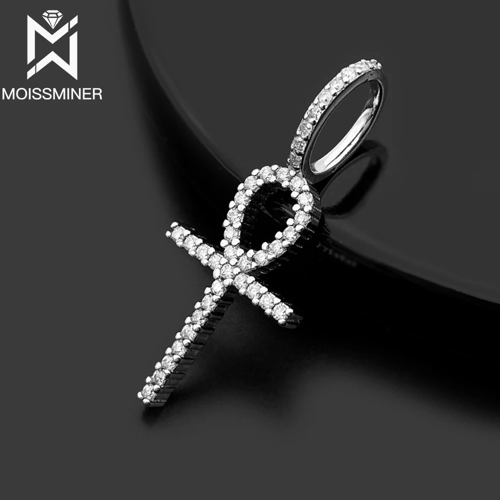 Moissanite Cross Pendaants S925 Silver Necklace Real Diamond Iced Out Necklaces For Men Women Jewelry Pass Tester