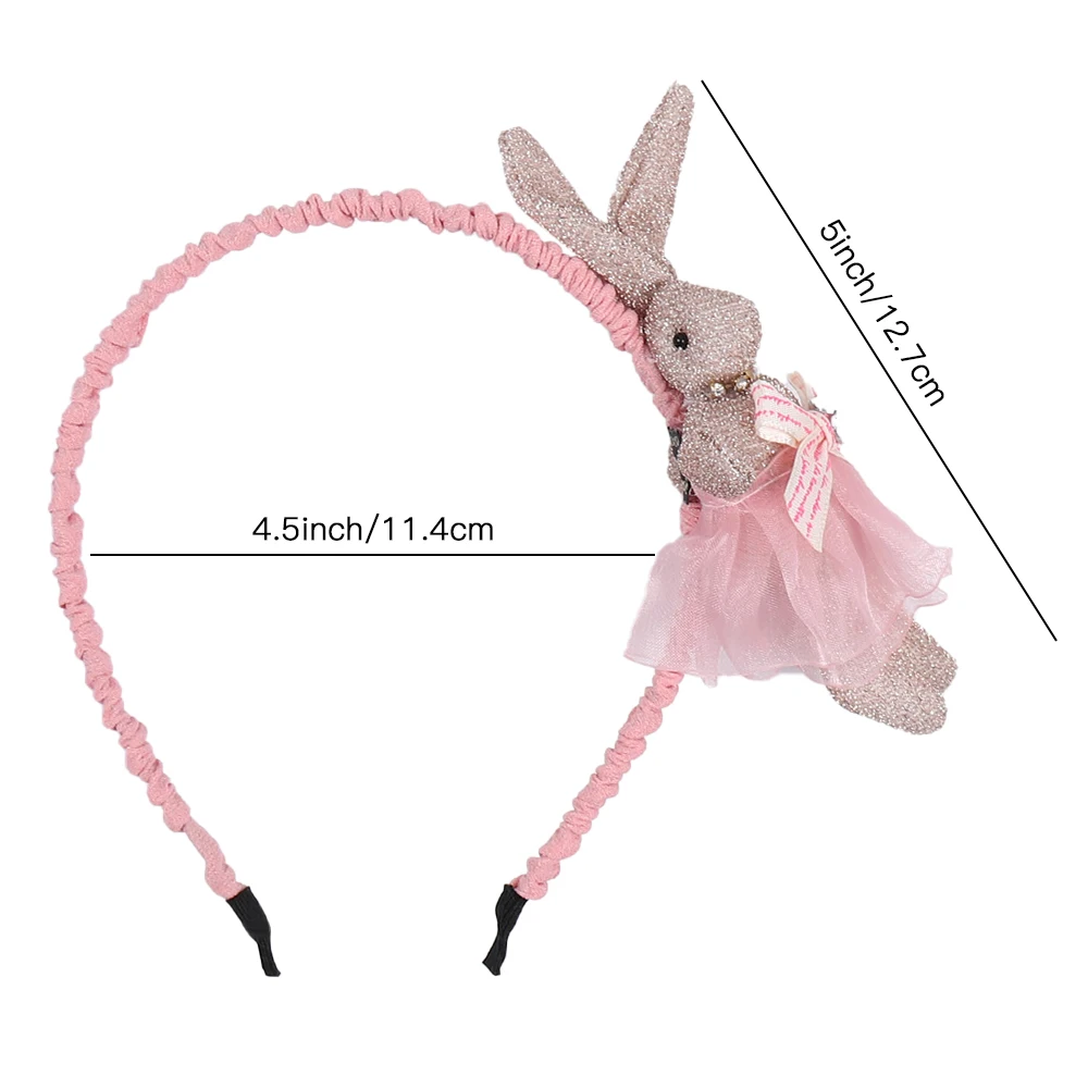 Новинка Модное детское кружевное платье с кроликом из мультфильма повязка на