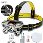 Фонарик светодиодный со встроенным аккумулятором 2021 и зарядкой от USB, уличный, для кемпинга