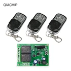 Пульт дистанционного управления QIACHIP, 433 МГц, 6 в, 12 В, 24 В, 2 канала, 433 МГц