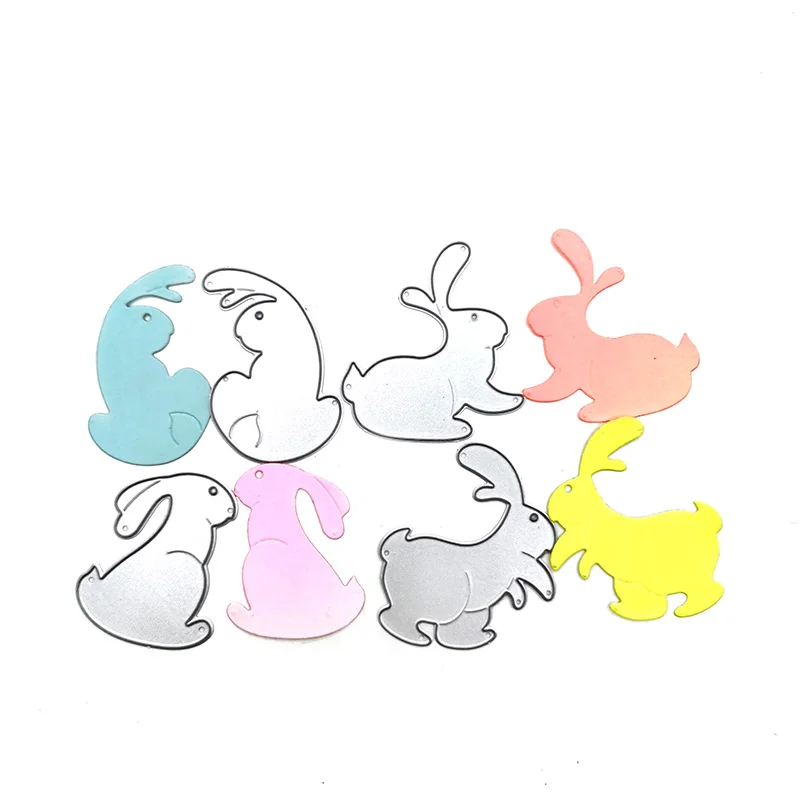 

Julyarts Rabbits Cutting Dies New Mold Embossing Scrapbook Stencil For DIY Scrapbooking Card Decorative Embossing