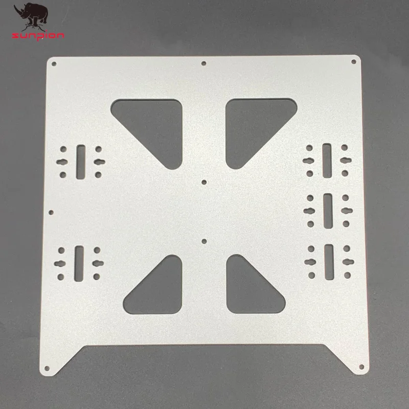

Silver Aluminum Y Carriage Anodized Plate Upgrade V2 Prusa i3 V2 Hot Bed Support Plate For Prusa i3 DIY 3D Printer parts