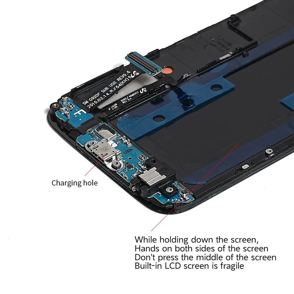 OLED For SAMSUNG Galaxy S6 G920F G920A G920T LCD Display Touch Screen with Frame Digitizer Assemble Samsung | Мобильные телефоны и