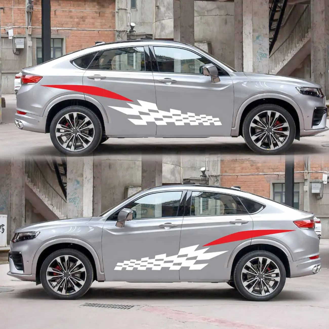 Автомобильные наклейки для Audi Volkswagen VW Ford BMW Toyota Honda Mercedes-Benz 2 шт.