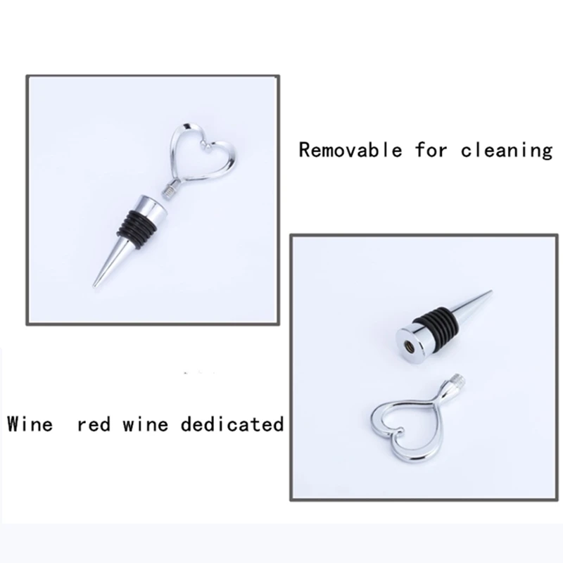 

OurWarm 20sets Love Heart Corkscrew Wine Bottle Opener Wedding Souvenirs Gifts For Guests Party Decoration Supplies