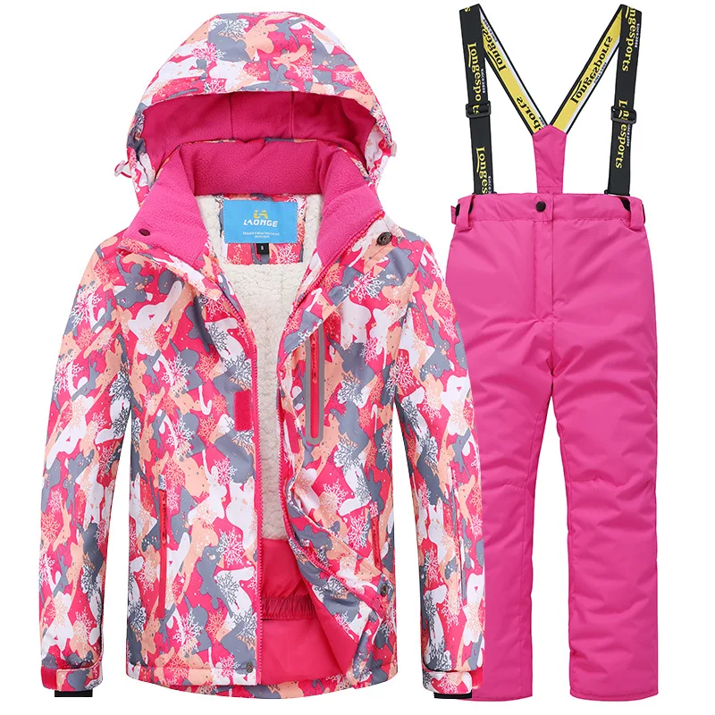 2019 новые зимние детские лыжные костюмы для девочек и мальчиков плотные теплые