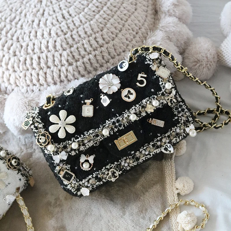 

2021 New Autumn Woolen Bag Luxury Handbags Women Bags Designer Ladies Crossbody Bag for Women High Quality Colorful Shoulder Bag
