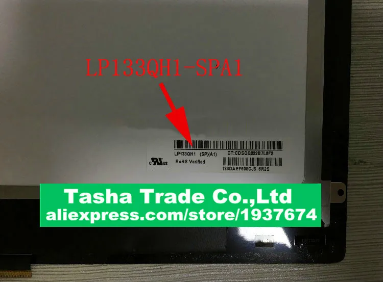 

For HP Spectre Pro X360 G1 LCD Touch Digitizer Assembly Laptop Screnn LP133QH1-SPA1