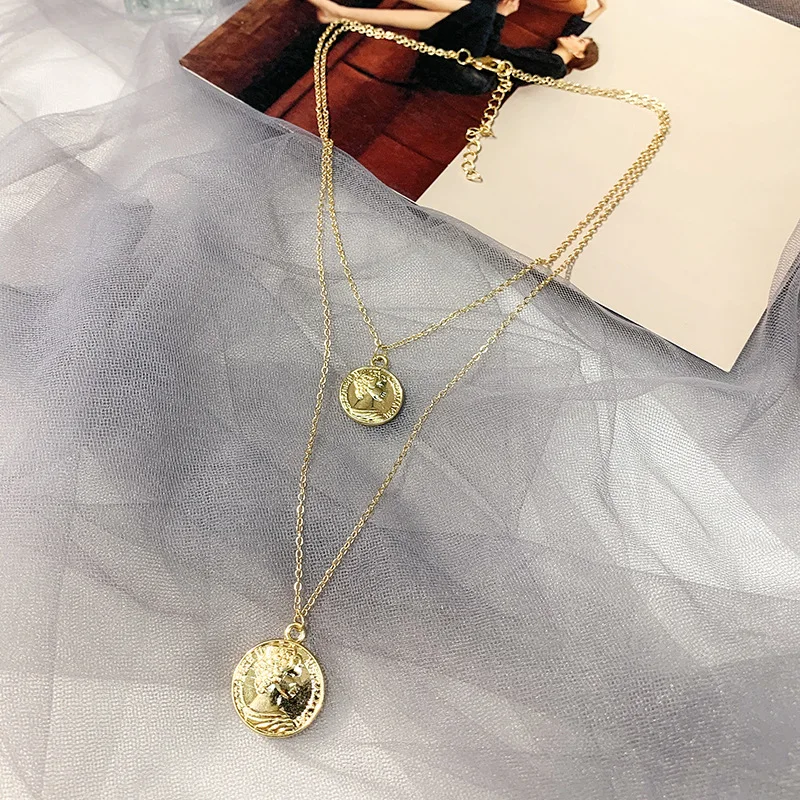 Новый магнит для монет ожерелье многослойное золото из нержавеющей стали