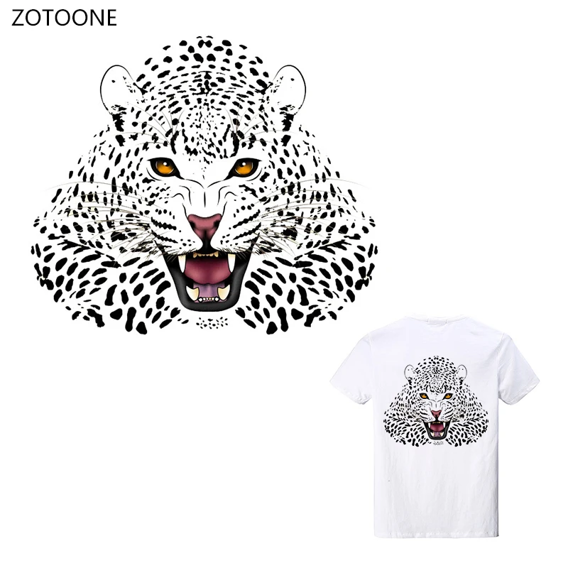 ZOTOONE Переводные нашивки с изображением белого тигра термопереводные для одежды