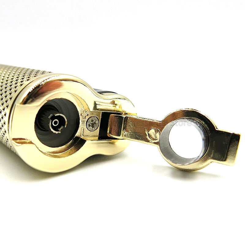 LUBINSKI Metal 1 Torch Jet Flame Cigar Cigarette Lighter Windproof With Punch Refillable Smoking Tool | Дом и сад