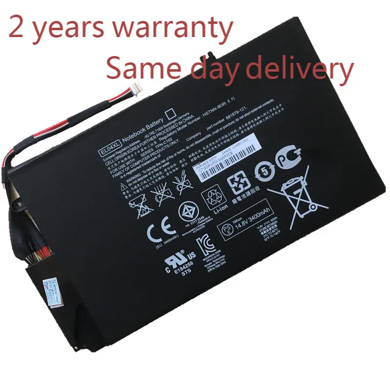 

Оригинальный аккумулятор EL04XL 681879-1C1 681949-001 TPN-C102 для HP ENVY4-1000SG,1018TU,1020TU,1023tu,1063TX,HTSNN-UB3R IB3R