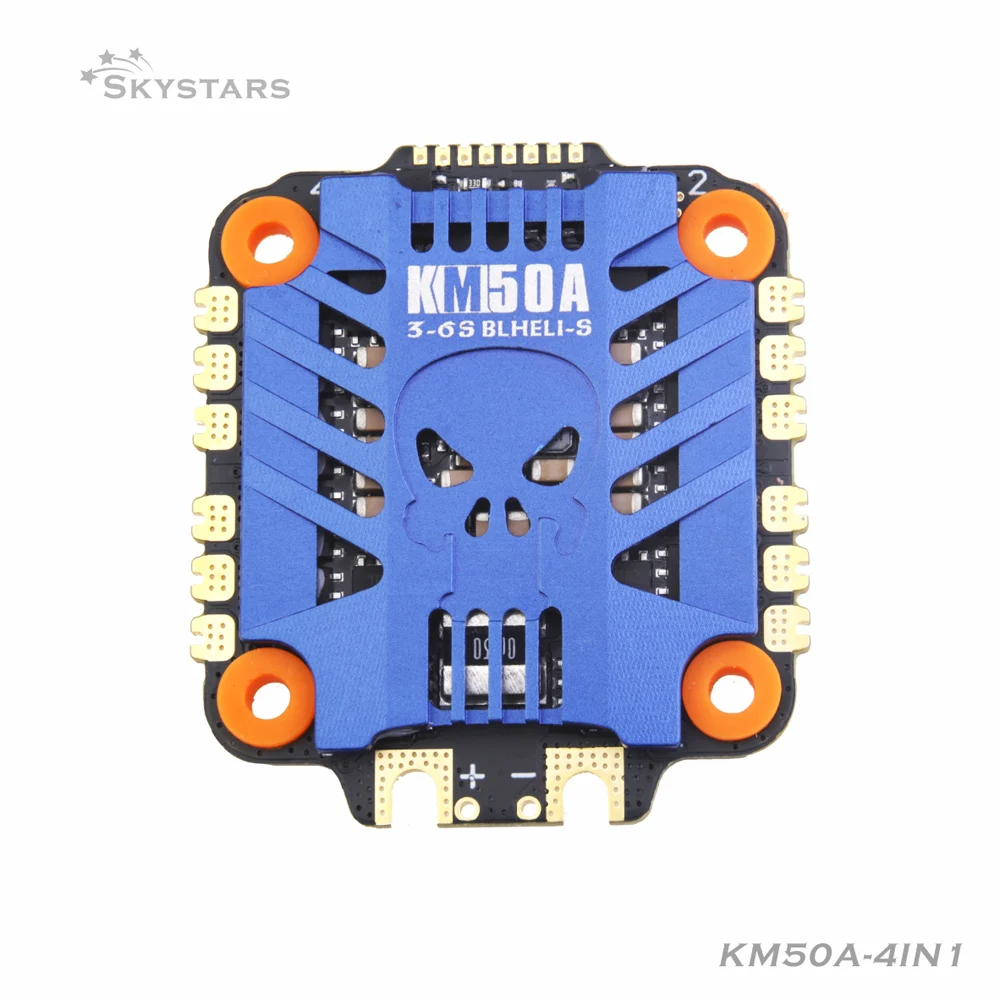 Skystars-placa controladora de velocidad KM50A 3-6S 4 en 1 ESC BLHeli_S ESC, compatible con Dshot150 Dshot300 Dshot600 para Dron de carreras FPV RC-1