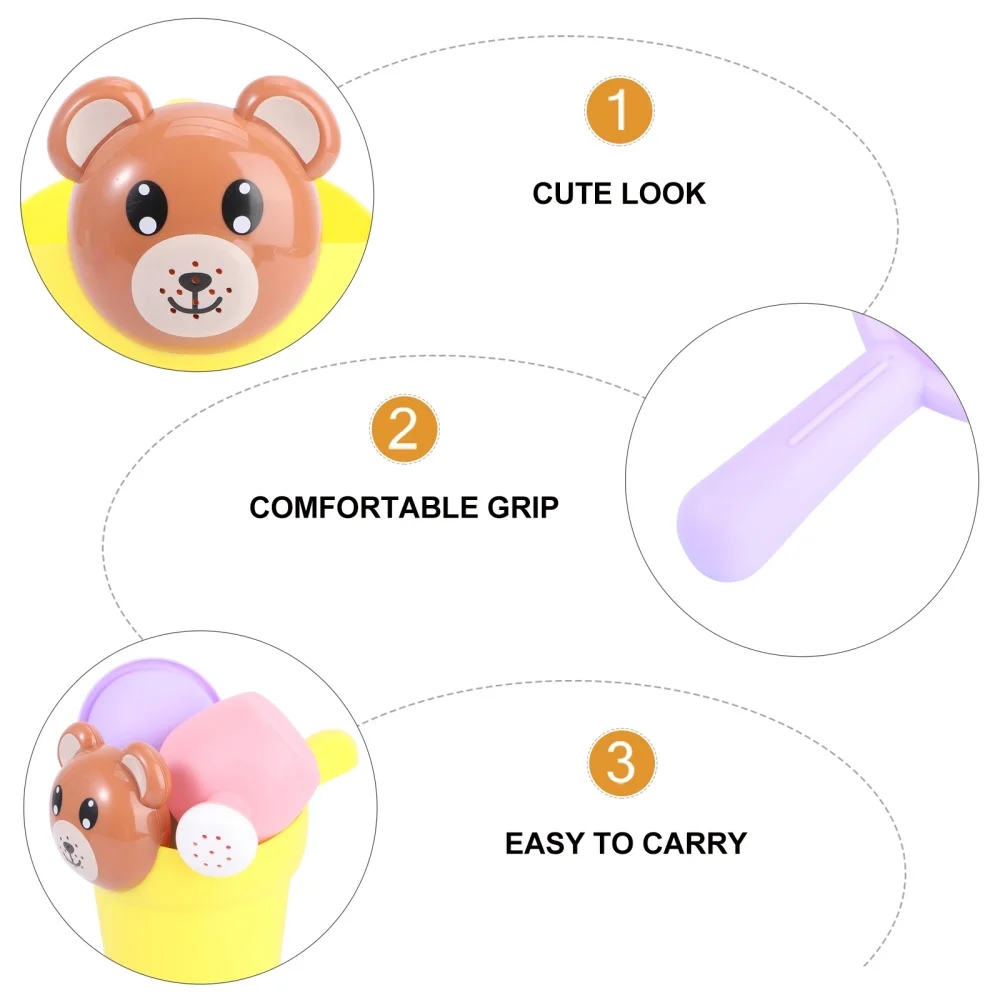 

4pcs Sand-Excavating Tools Kids Cartoon Sand Playing Beachside Toys Random Color