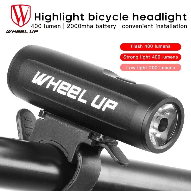 

2021 Riding Light Wheel Up High-brightness Headlight Of Bicycle Usb Charging Waterproof Aluminium Alloy Mountain Bike Flashlight