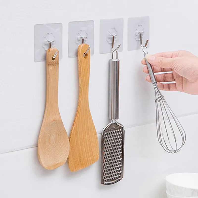 

Прозрачный крючок, не требует перфорации, прочная паста, для ванной, кухни, бесшовная несущая присоска, крючок из нержавеющей стали, 20 шт.