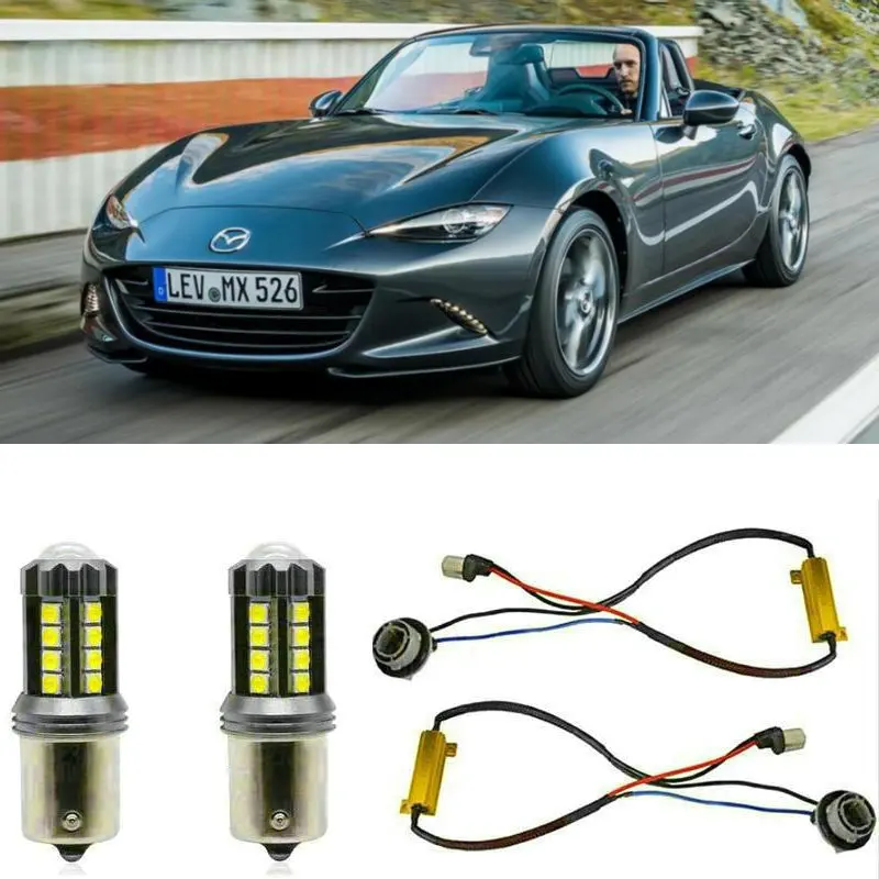 

Fog lamps for MAZDA MX5 4 IV ND CABRIO Stop lamp Reverse Back up bulb Front Rear Turn Signal error free 2pc