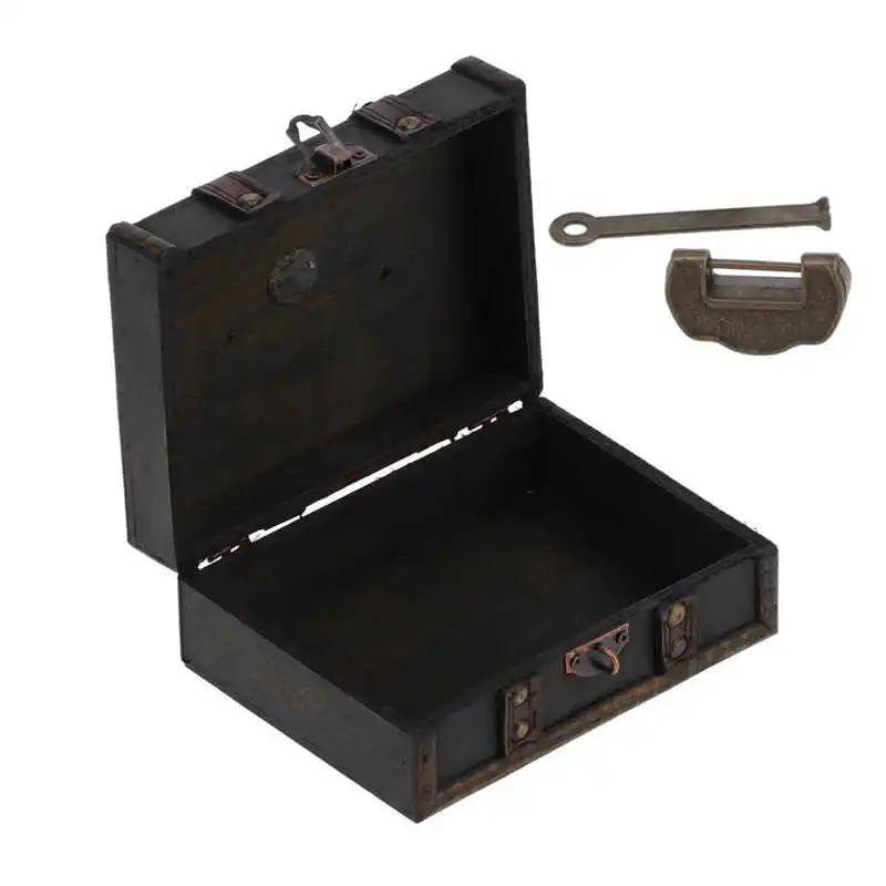 Подарочная Деревянная музыкальная шкатулка деревянная для хранения ювелирных