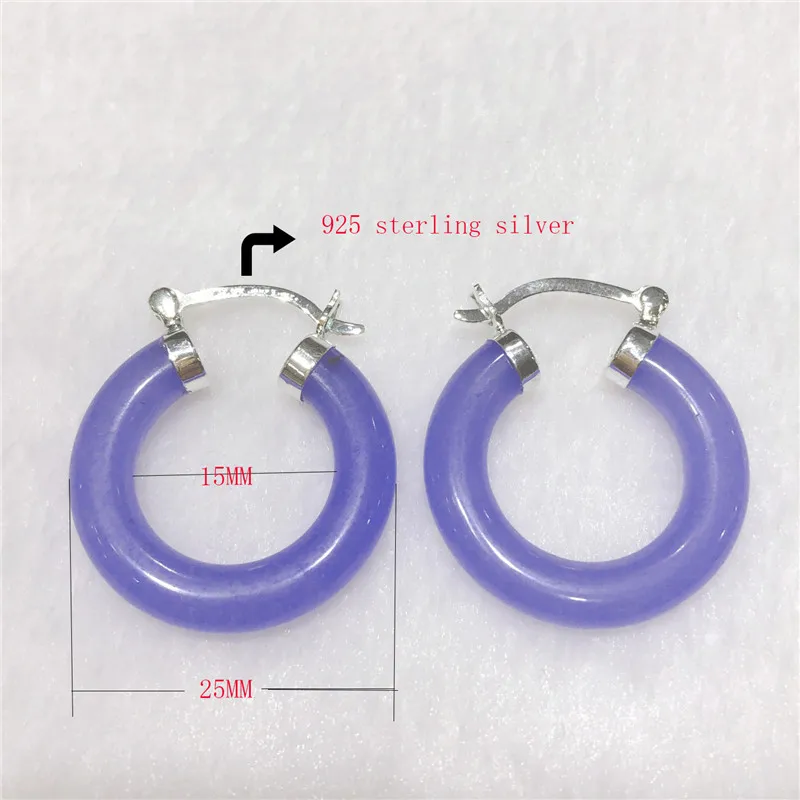 Красивые новые серьги из натурального фиолетового камня|earring findings silver|silver post