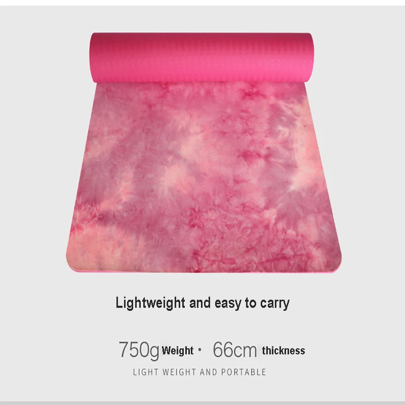 

Anti-slip deerskin velvet TPE yoga mat 183*61*0.5 CM sports fitness mat bodybuilding Pilates mat easy to carry