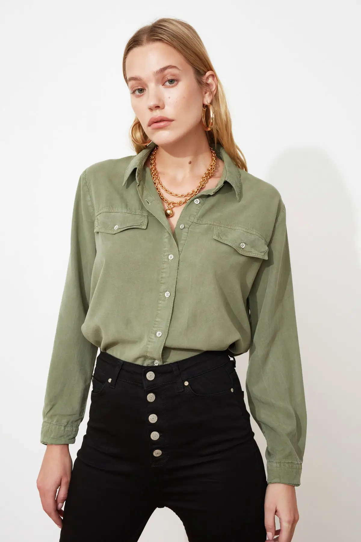 

Trendyol Tencel Denim-Shirts