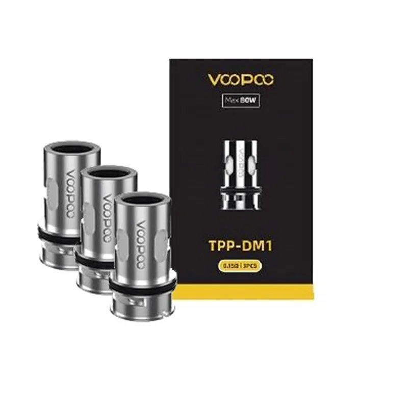 VOOPOO TPP DM1 DM2 Mesh Coil 0.15ohm Resistance DL Heating 80-100W for Drag 3 X S Plus Pro 3pcs/pack | Электроника