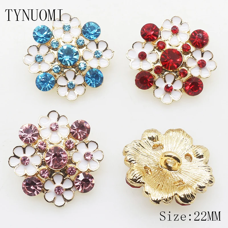 Лидер продаж декоративные пуговицы стразы из сплава 5 шт./компл. 22 мм аксессуары