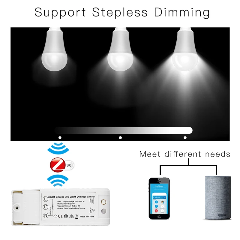 DIY Zigbee умный дом автоматизация Диммер пульт дистанционного управления работа с