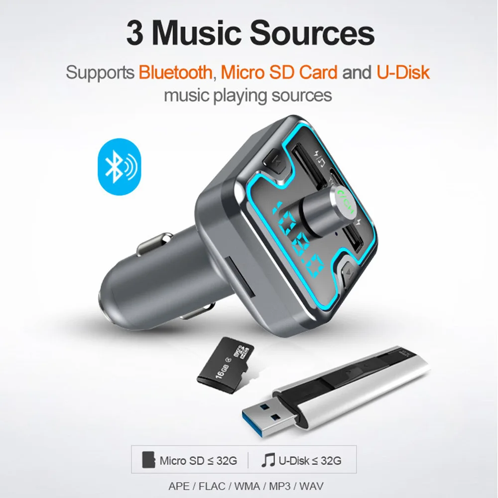 VR робот Красочный Светодиодный светильник Bluetooth 5 0 Автомобильный mp3 плеер