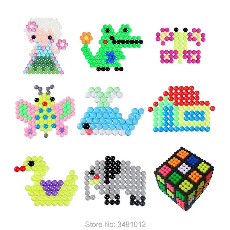 

Water Fuse Beads DIY Set Tool Magic Pearl Sticky Bead Pegboard Handicraft Kids Toys for Girls Children Gift Teenage 8 10 years