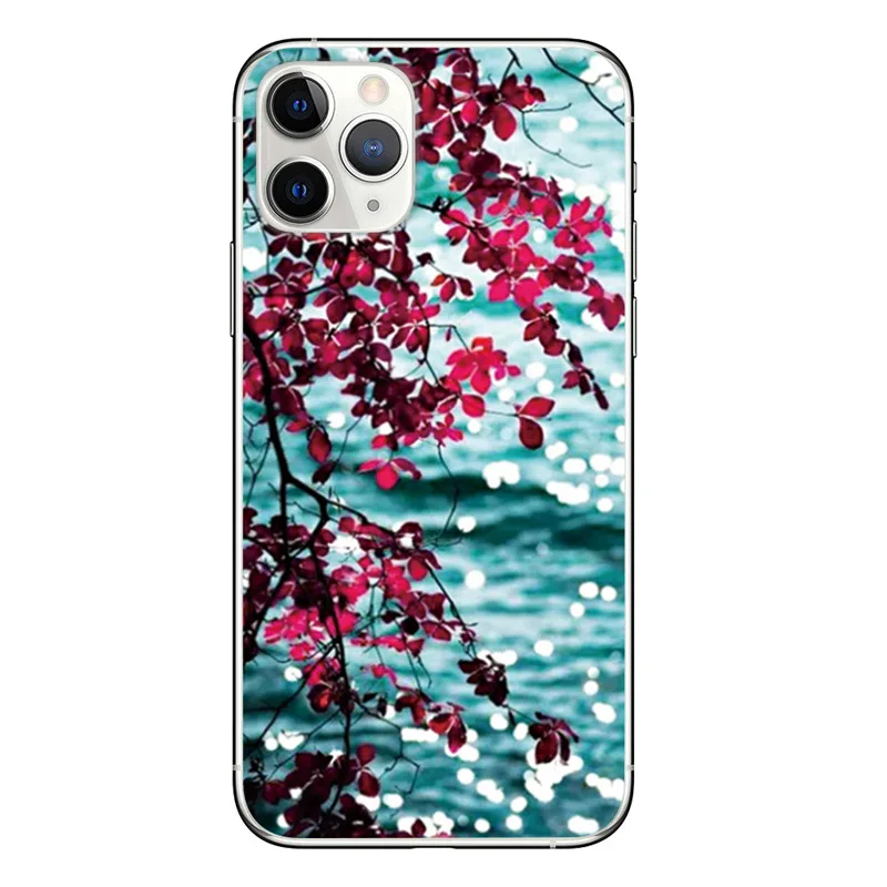 Париж Эйфелева башня небоскреб Радуга озеро пейзаж задняя крышка телефона чехол