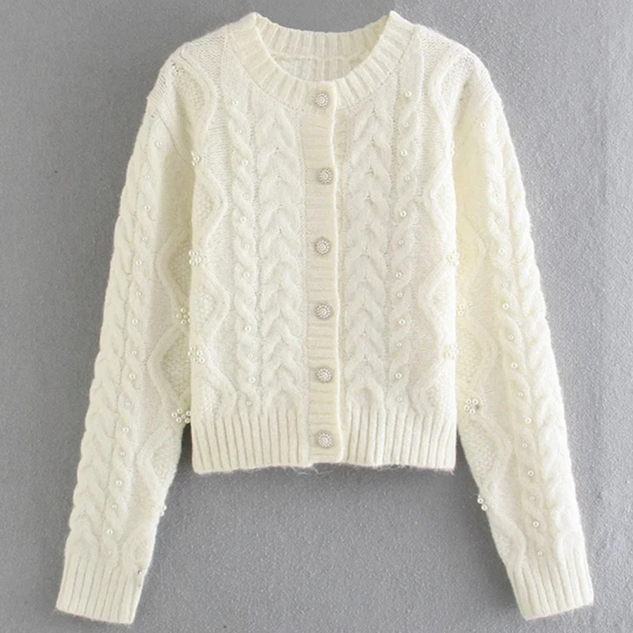 

Elmsk женские свитера 2021 Зимние Модные простые однобортные однотонные жаккардовые вязаные кардиганы в английском стиле женские кардиганы