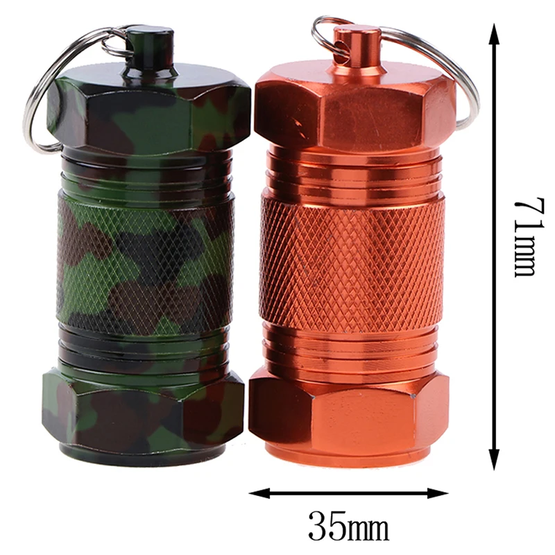 

Aluminium Alloy Multifunctional Brass Seal Waterproof Medicine Outdoor Pocket Pill Box Case Multi-type To Choose