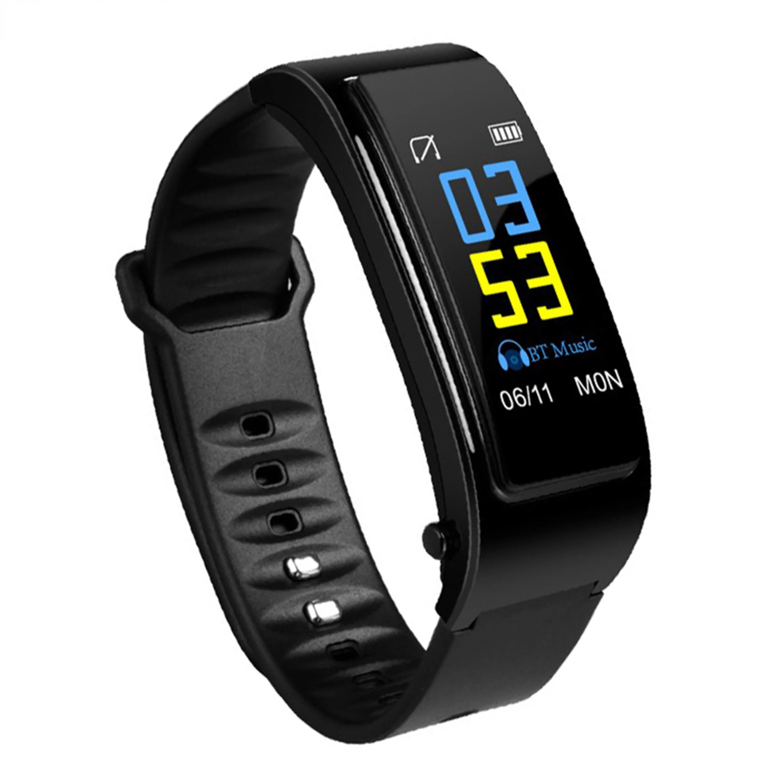 

Smart Watch, Braclete, Bluetooth Earphone, Music, Calorie Consumption, Alarm