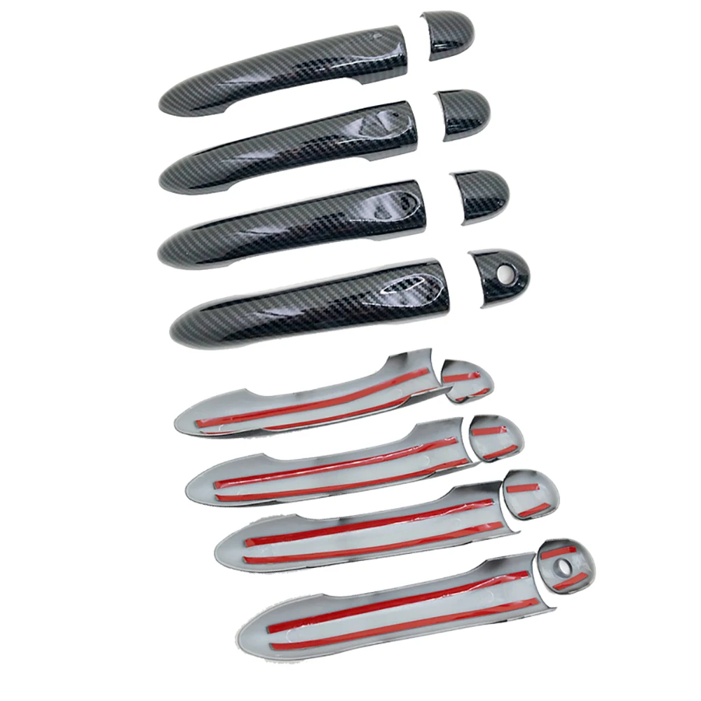 Чехол на дверную ручку из углеродного волокна автомобильные аксессуары для Renault