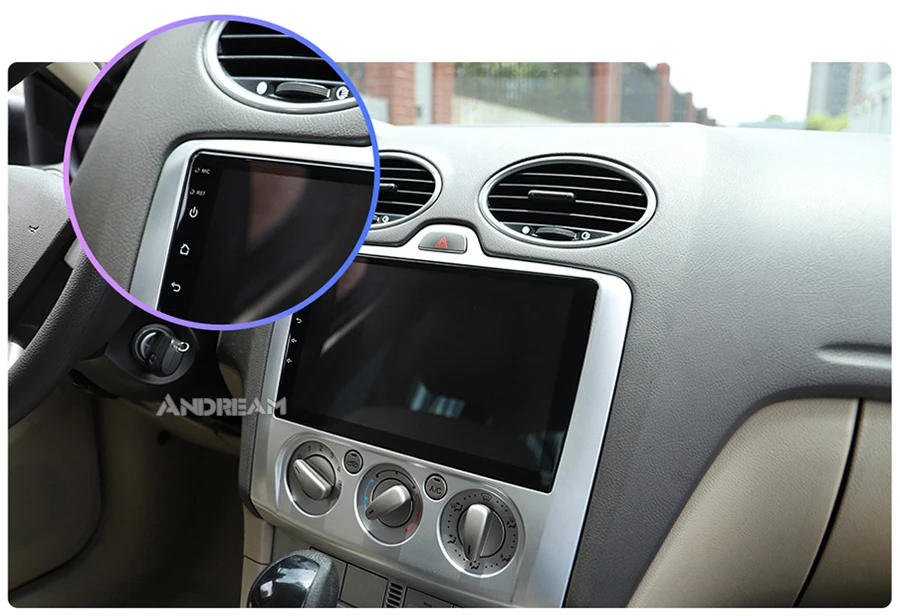Автомобильный мультимедийный плеер 2 din для ford focus Android навигация 3 2004 2007 9 дюймов