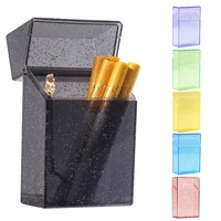 transparent cigarette case color personality creative trend soft pack cigarette case protective cover 20 sticks portable