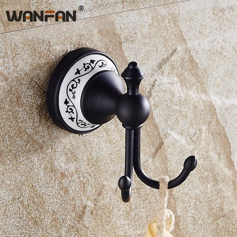 Новое поступление крючки для халатов черная бронзовая ручка винтажные